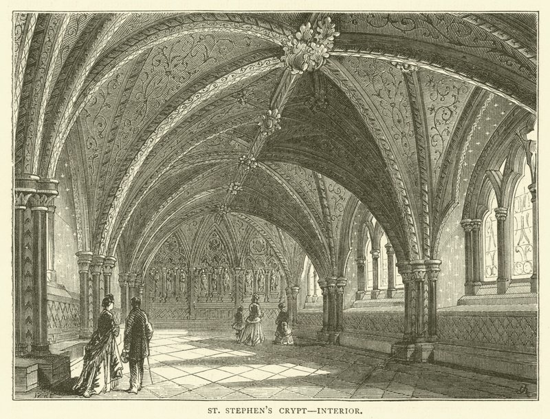Crypt van St. Stephen, interieur door English School