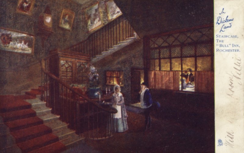 Trap, The Bull Inn, Rochester door English School