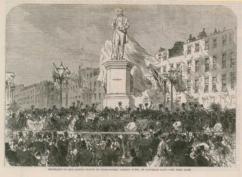 Standbeeld van Richard Cobden door English School