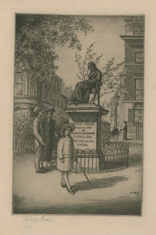 Standbeeld van Thomas Carlyle door English School