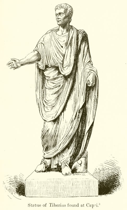 Standbeeld van Tiberius gevonden in Capri door English School