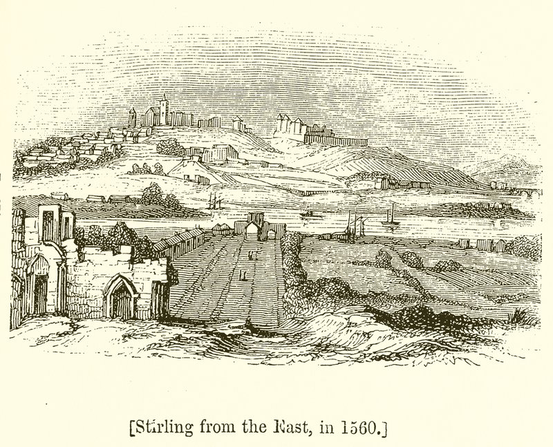 Stirling vanuit het oosten in 1560 door English School