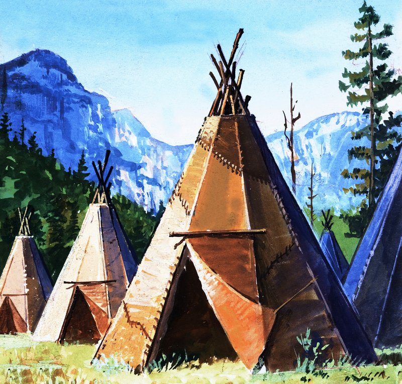 Teepee door English School