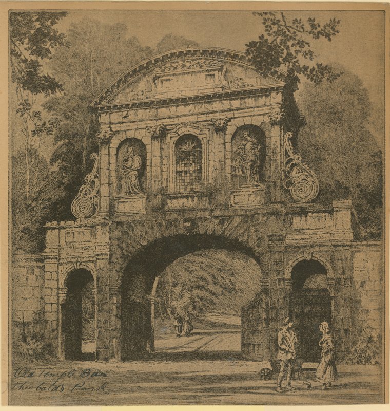 Temple Bar in Theobalds Park door English School