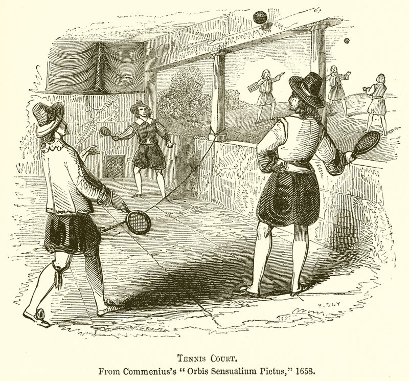 Tennisbaan door English School
