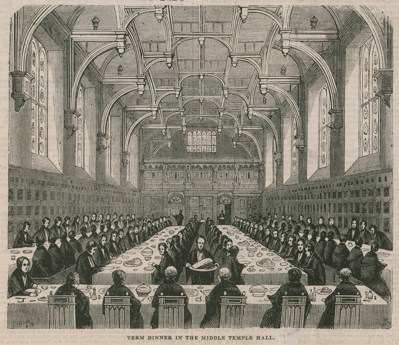 Termijndiner in de Middle Temple Hall door English School