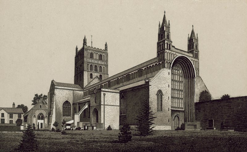 Tewkesbury Abdij door English School