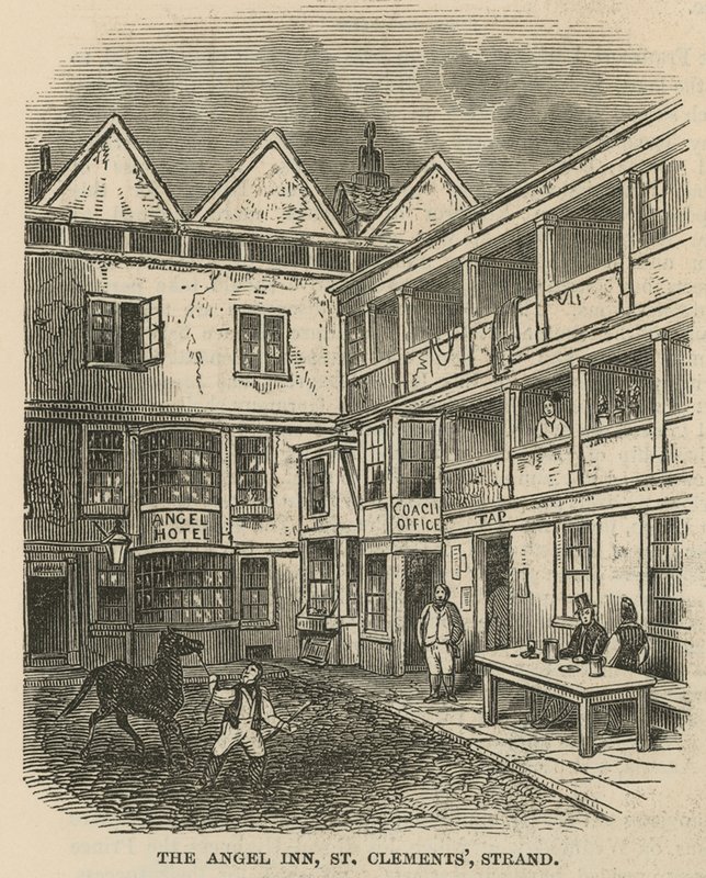 The Angel Inn, St Clements, Strand, Londen door English School