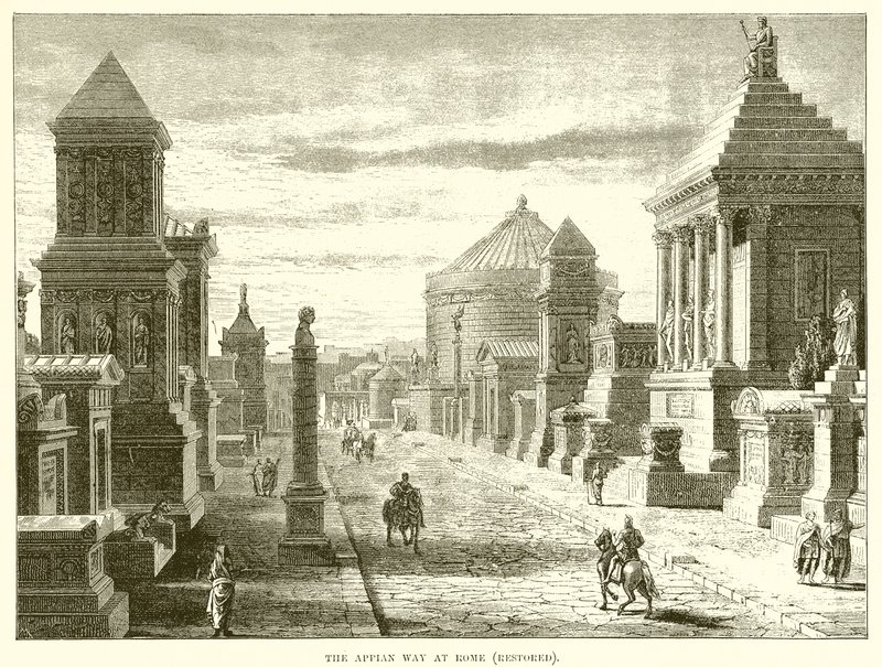 De Via Appia in Rome door English School
