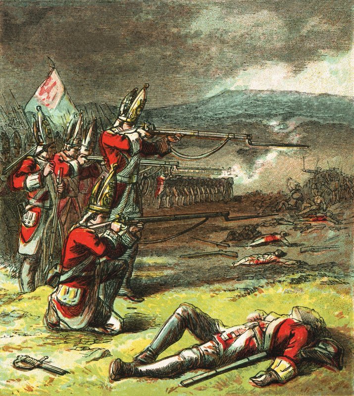 De Slag bij Culloden door English School