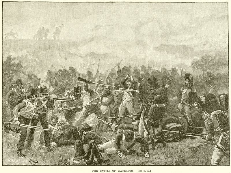 De Slag bij Waterloo door English School