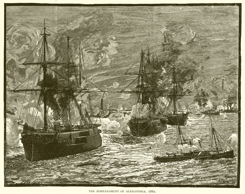 Het bombardement van Alexandrië, 1882 door English School