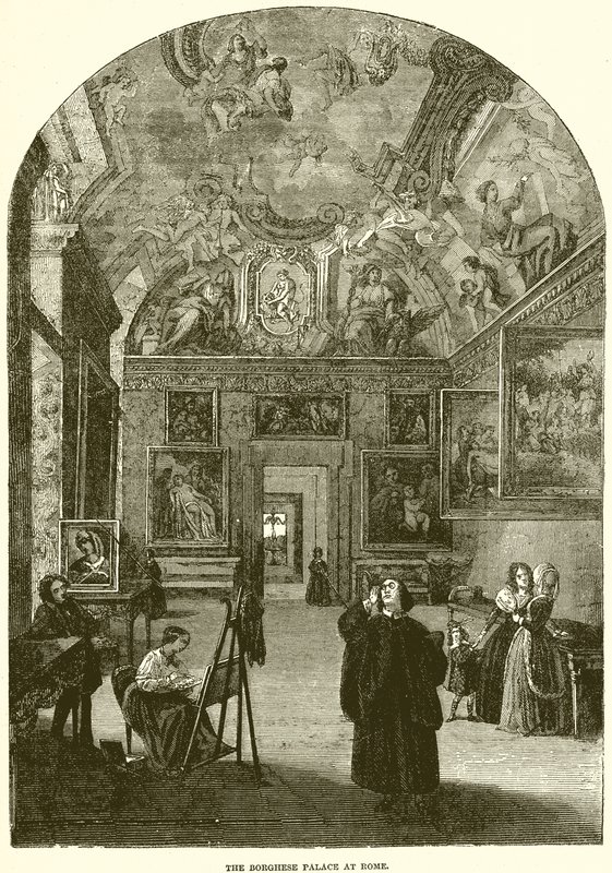 Het Borghese Paleis in Rome door English School