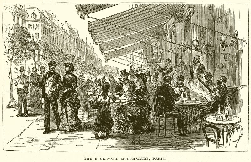 De Boulevard Montmartre, Parijs door English School
