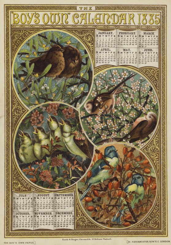 The Boys Own Calendar 1885 door English School