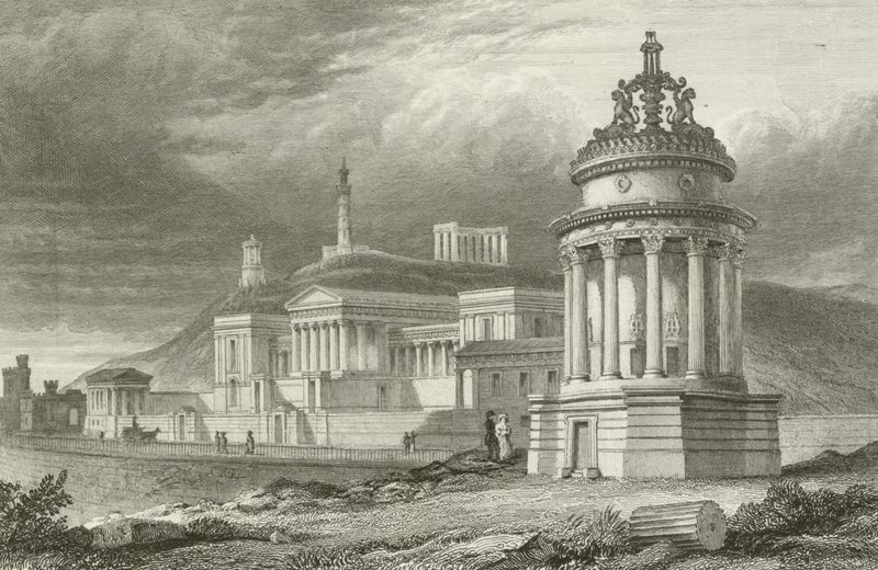 De Calton Hill, Edinburgh door English School