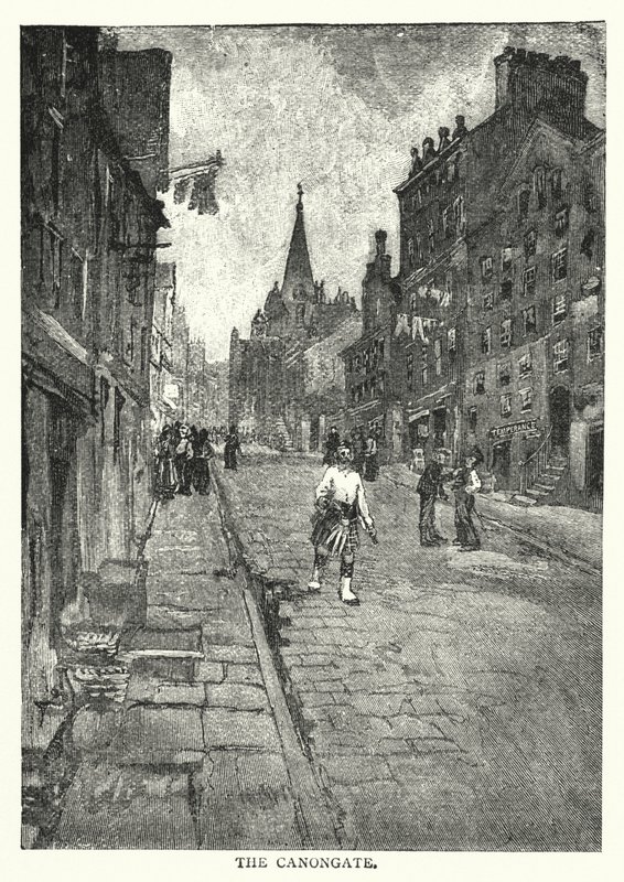 The Canongate (gravure) door English School