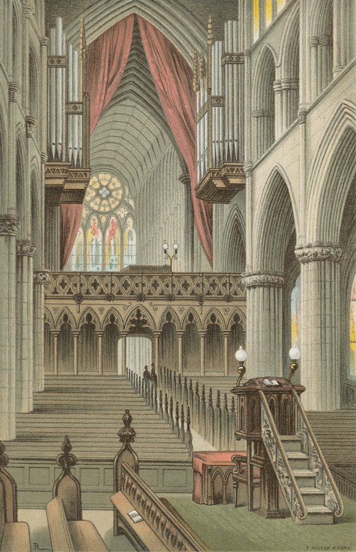 Het koor, Glasgow Cathedral door English School