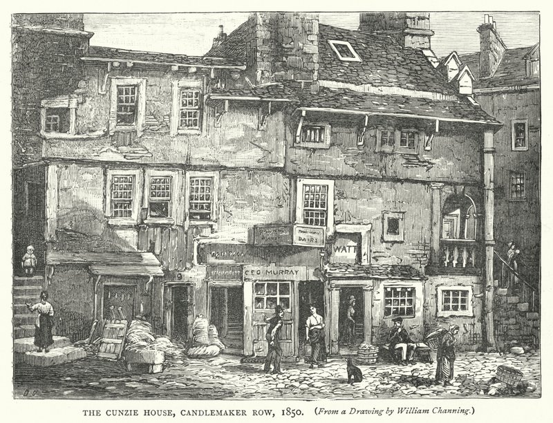 Het Cunzie Huis, Candlemaker Row door English School