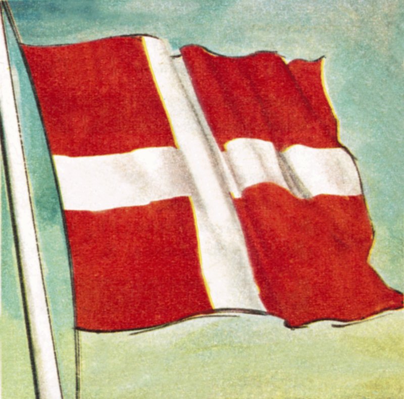 De Deense vlag door English School