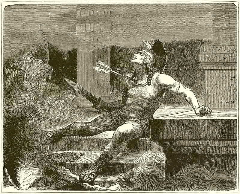 De dood van Alcibiades door English School