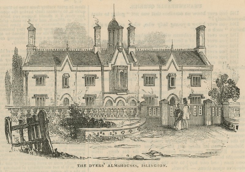 De Dyers Alms Houses in Islington door English School