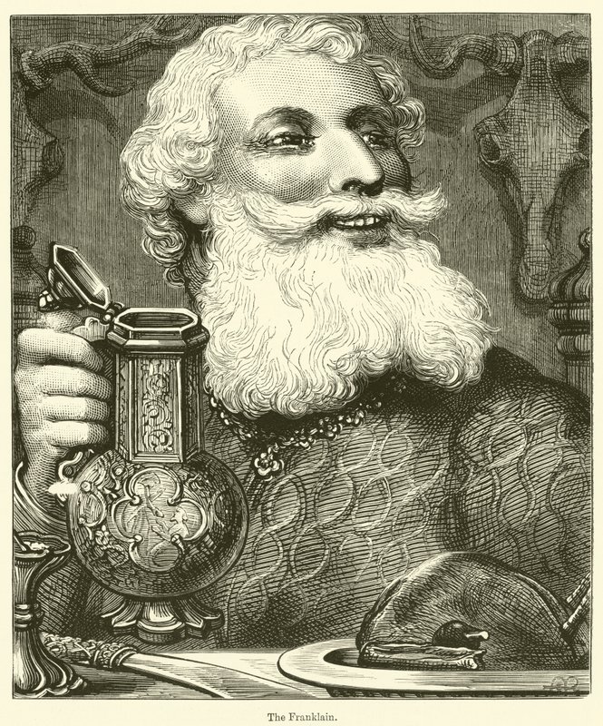De Franklain (gravure) door English School