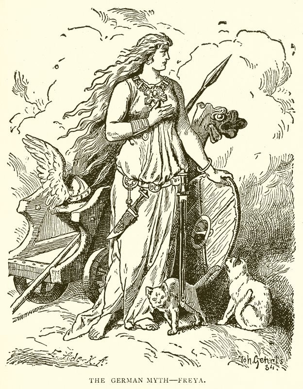 De Duitse mythe--Freya door English School