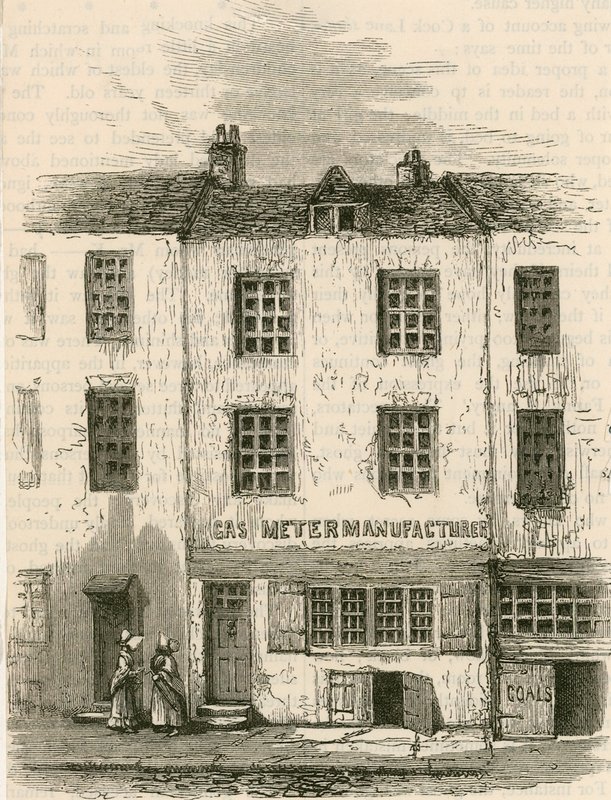 Het Geestenhuis in Cock Lane door English School