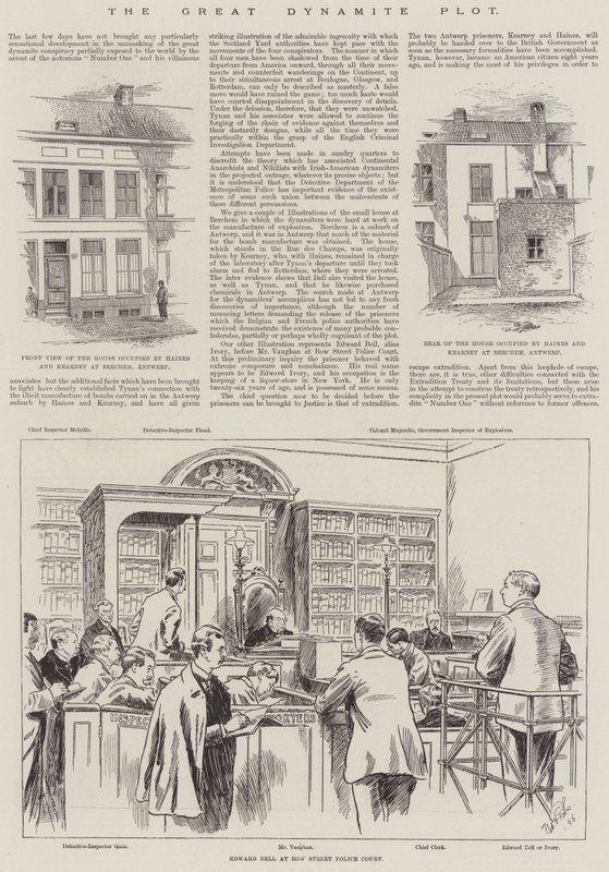 Het grote dynamietcomplot (gravure) door English School