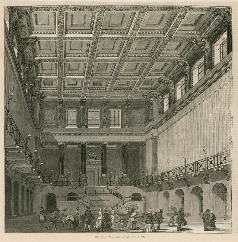 De Grote Hal, Euston Square Station, Londen door English School