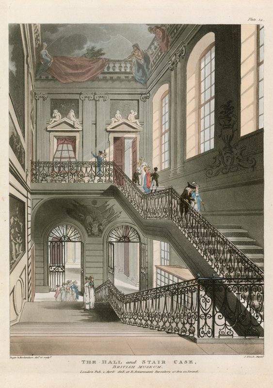 De Hal en Trap, British Museum door English School