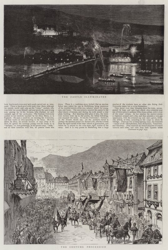 De festiviteiten in Heidelberg door English School