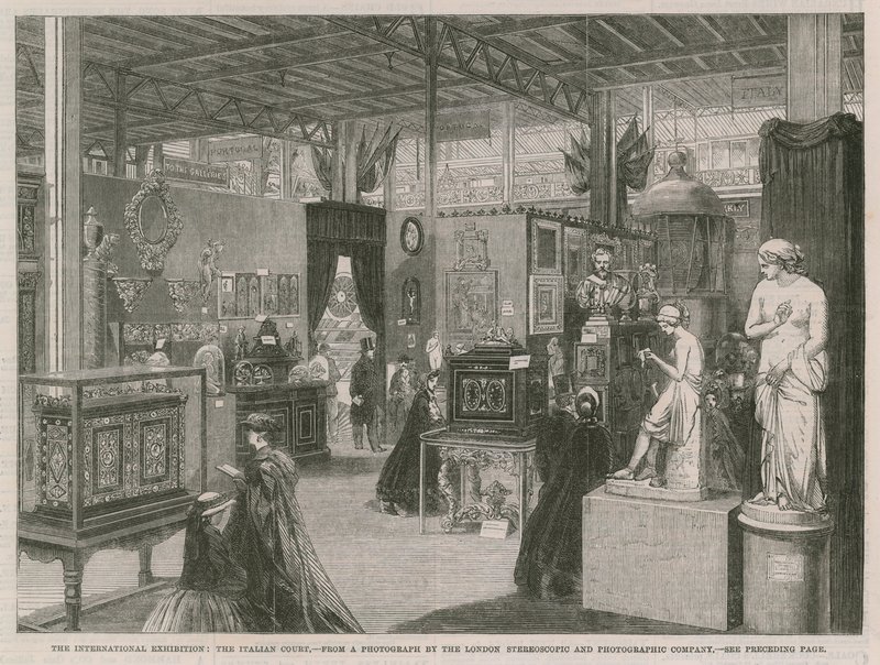 De Internationale Tentoonstelling; De Italiaanse Hof door English School