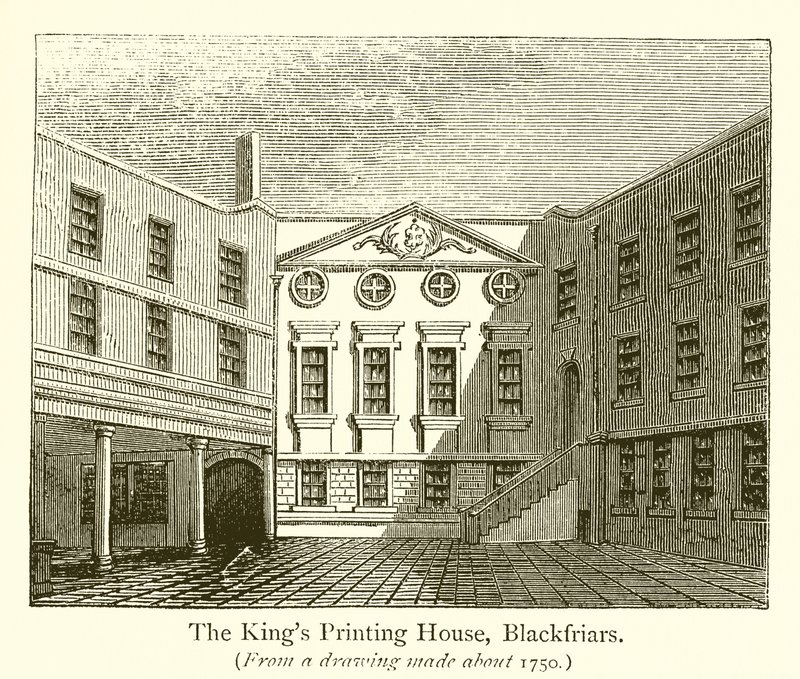 The Kings Printing House, Blackfriars door English School