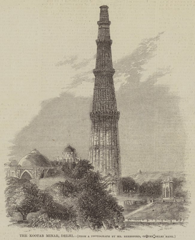 De Kootab Minar, Delhi door English School
