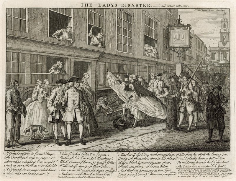 Het ongeluk van de dame door English School