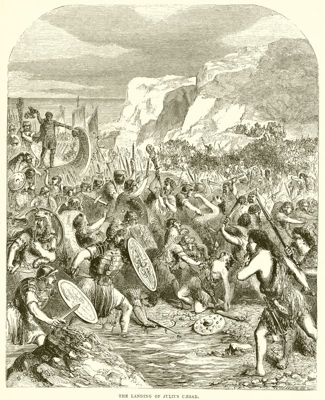 De landing van Julius Caesar door English School