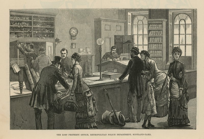 Het Bureau voor Verloren Voorwerpen in Scotland Yard door English School