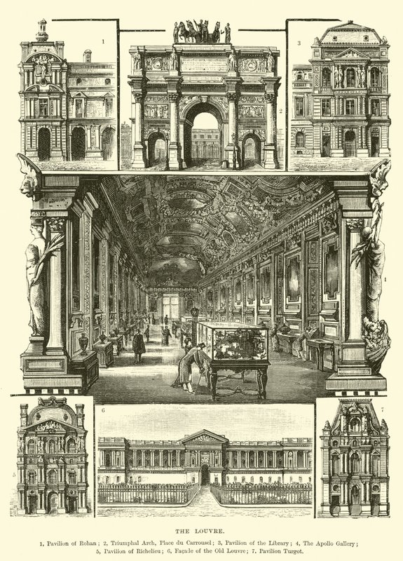 Het Louvre door English School