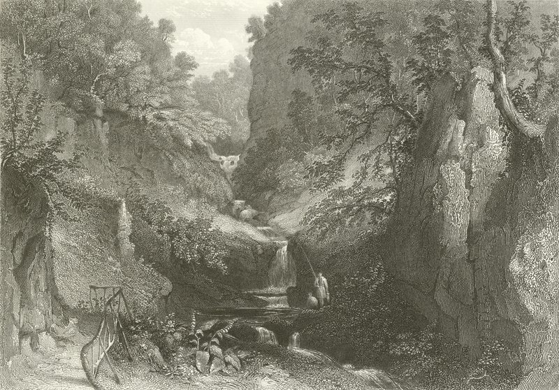 De Middelste Waterval van Moness door English School