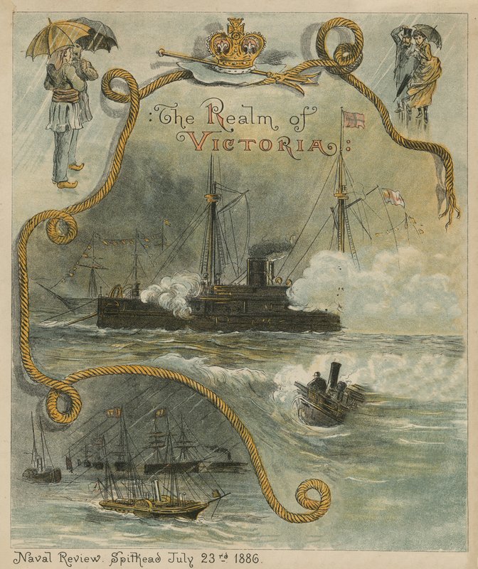 De Marine Review, Spithead, 23 juli 1886 door English School