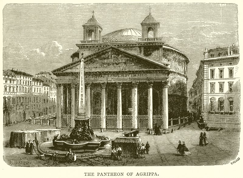 Het Pantheon van Agrippa door English School