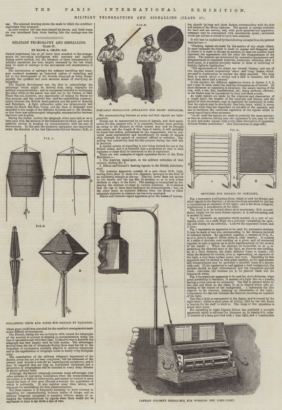 De Internationale Tentoonstelling van Parijs (gravure) door English School