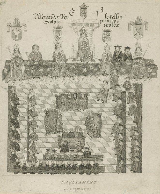 Het Parlement van Koning Edward I door English School