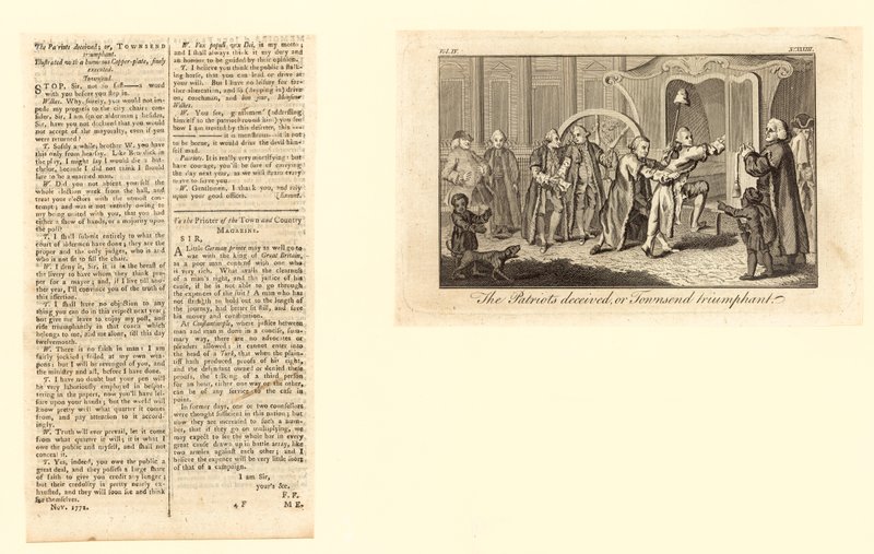 De Patriotten Misleid, of Townsend Triomfantelijk door English School