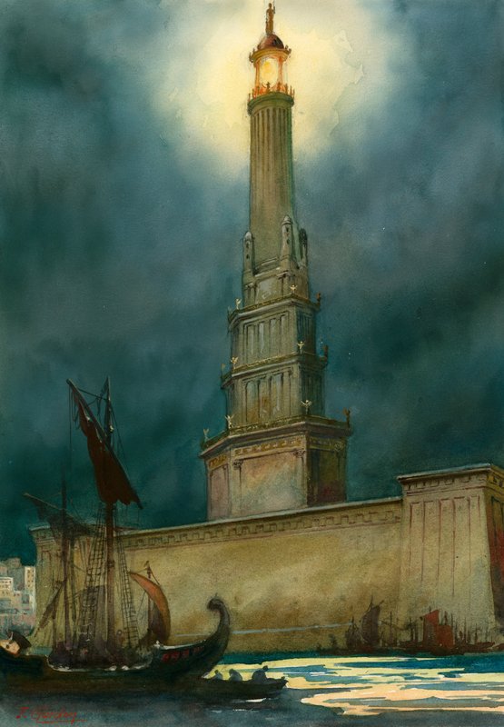 De Pharos van Alexandrië door English School