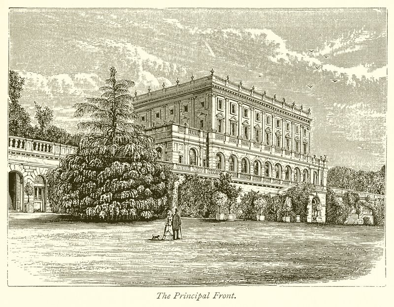 De voorgevel door English School