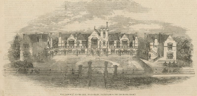 De Printers Alms Houses in Wood Green door English School