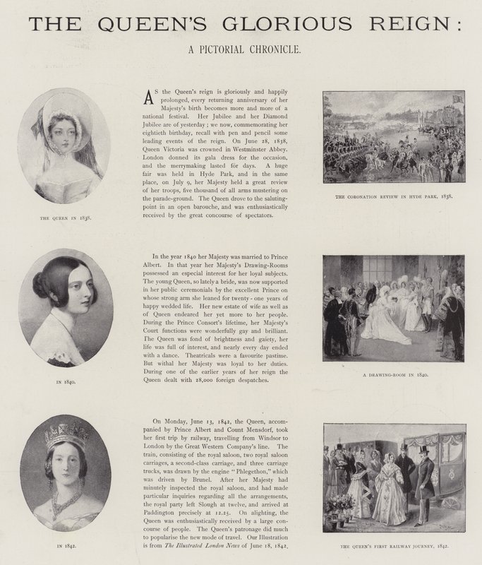 De glorieuze regeerperiode van de koningin door English School